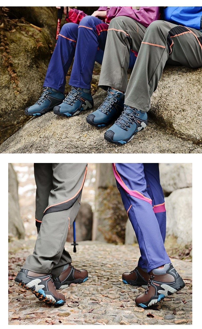 Mountain Climbing Shoes Waterproof Anti-Slip Trekking Sneakers Ankle Men Hiking Shoes