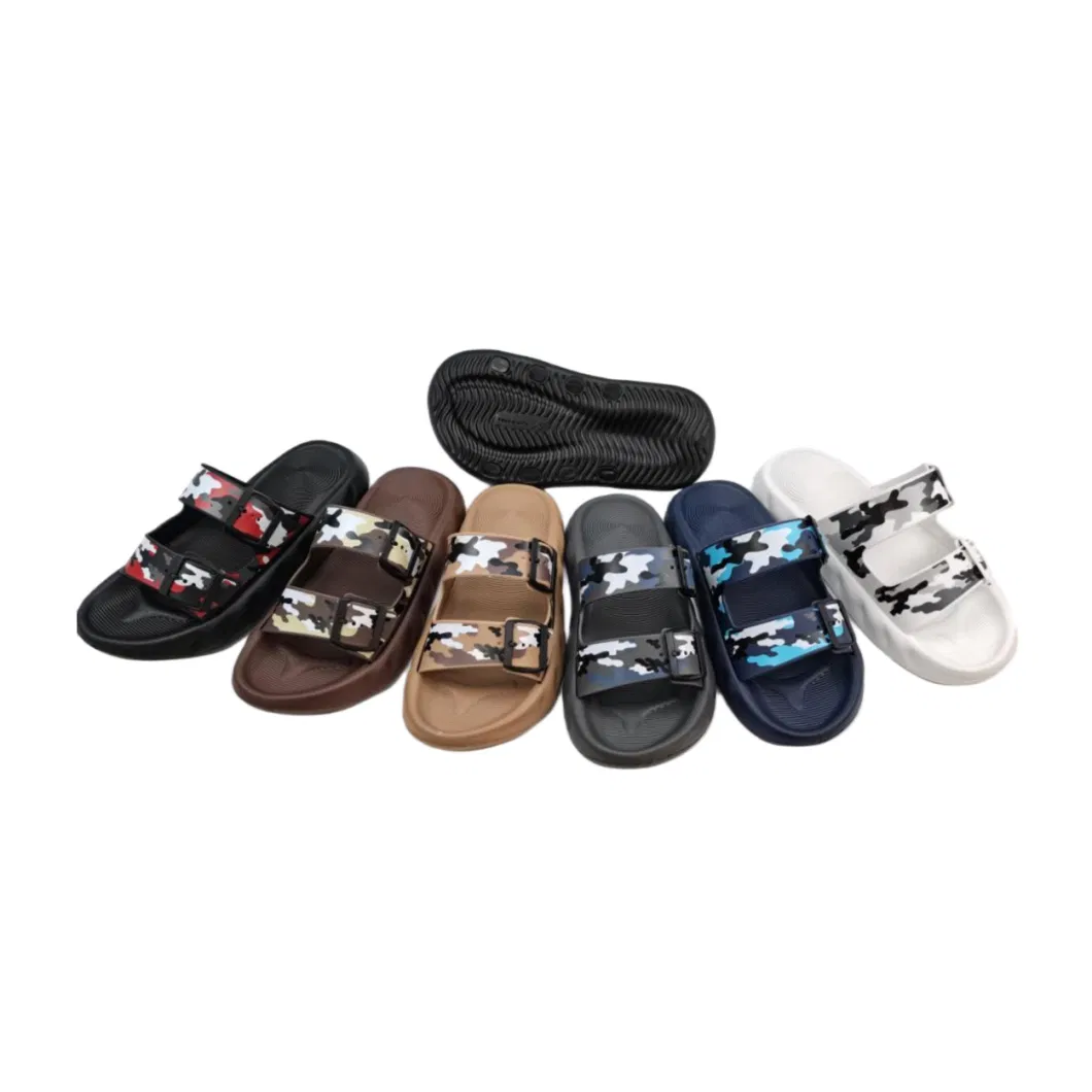 Wholesale Summer Flat Comfortable Beach Outdoor Leisure Sandals for Men Mules Shoes