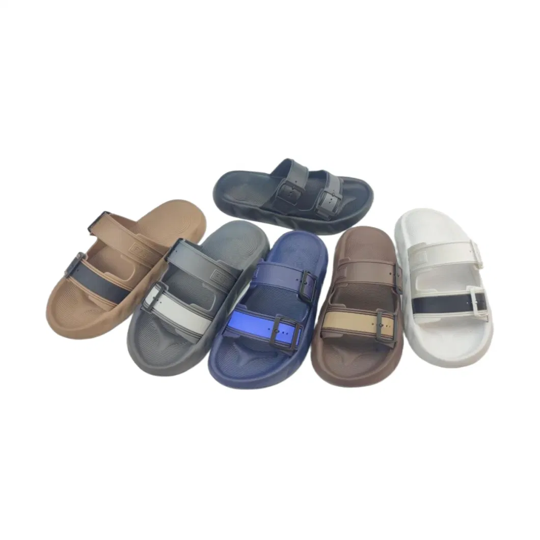 Wholesale Summer Flat Comfortable Beach Outdoor Leisure Sandals for Men Mules Shoes