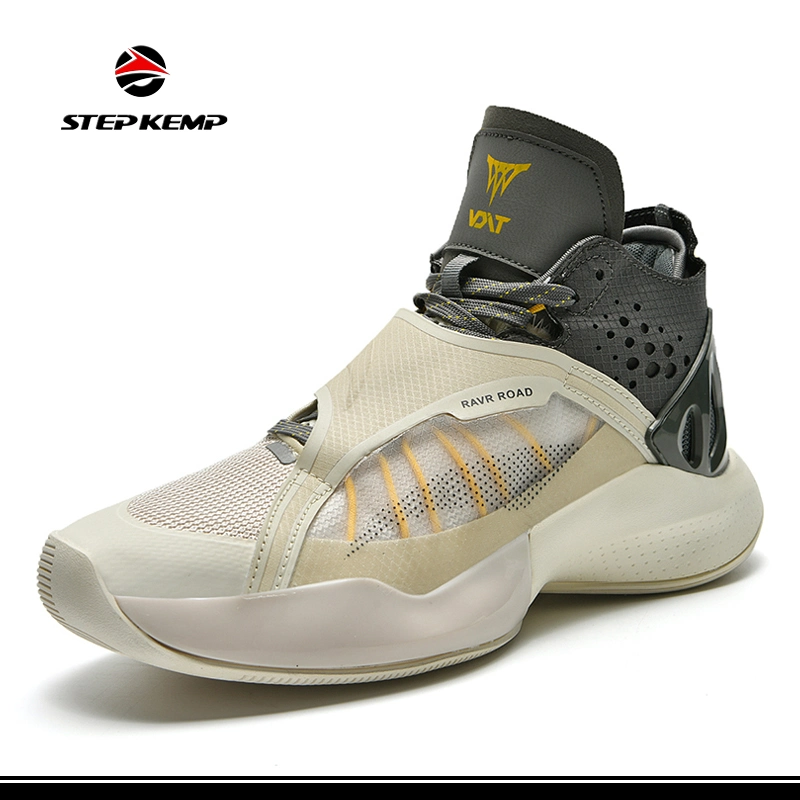 Men&prime;s Basketball Shoes No-Slip Breathable Outdoor Shoes Fashion Air-Cushioned Shoes Ex-24b6021