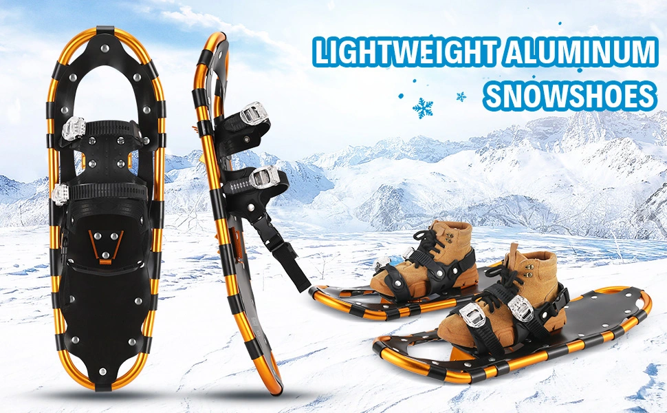 Winter Sports Camping Ski Products Anti-Slip Aluminum All Terrain Snowshoes Snow Skiing Shoes