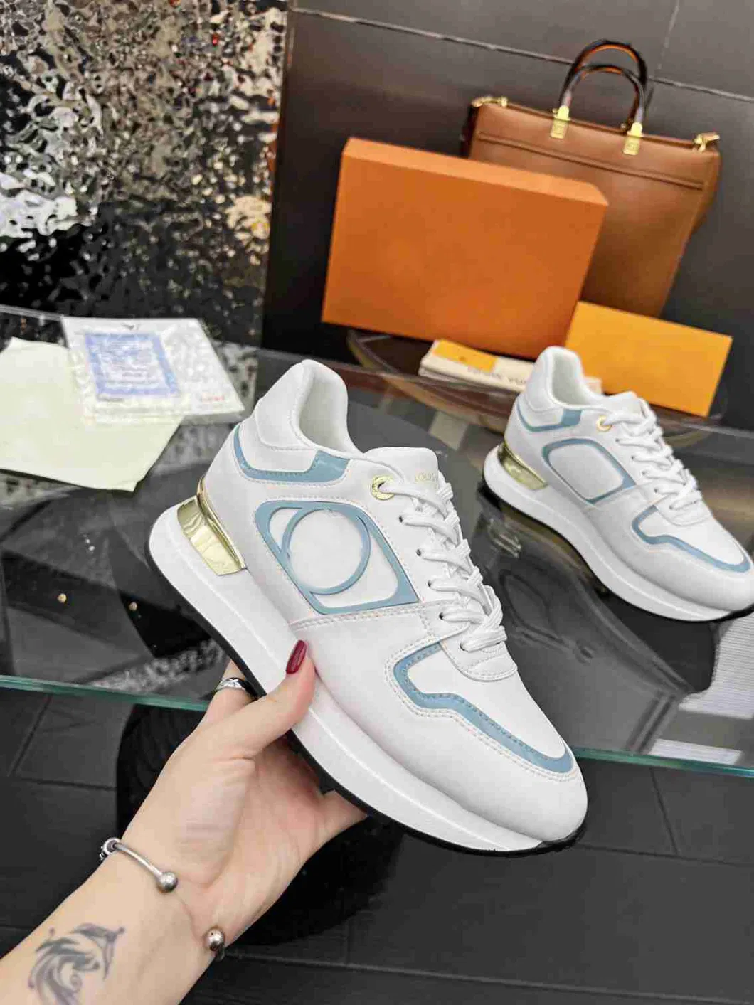 Zonxan Woman Designer Brand Sports Shoes with Lace-up Front Low Upper &amp; Thick Sole Round Head &amp; Breathable Design Girls&prime; Running