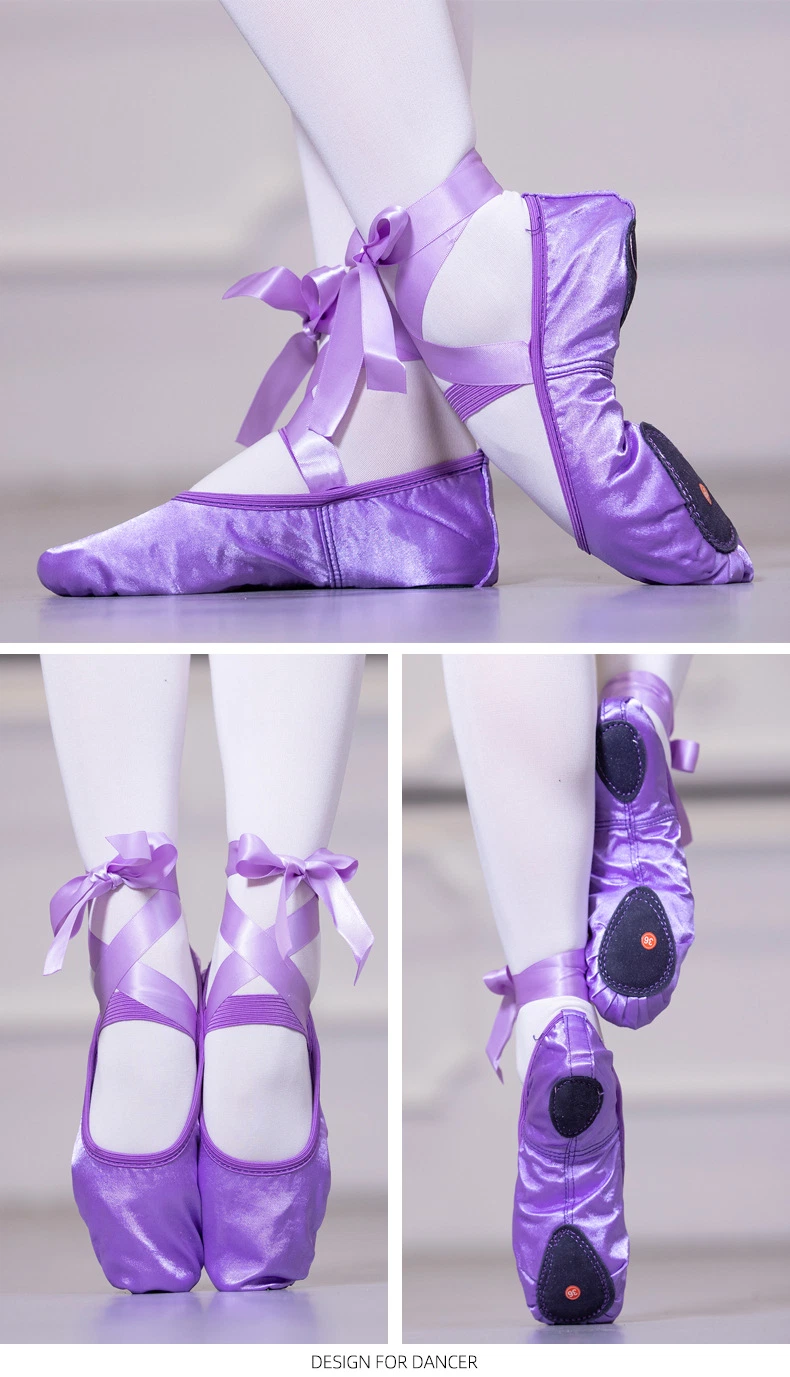 Satin Dance Shoe Ballet Pointe Shoes for Women