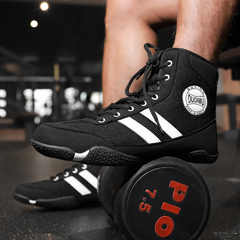 Professional Training Gym Wrestling Boots Boxing Shoes for Men