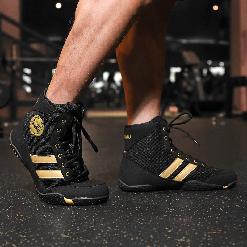 Professional Training Gym Wrestling Boots Boxing Shoes for Men