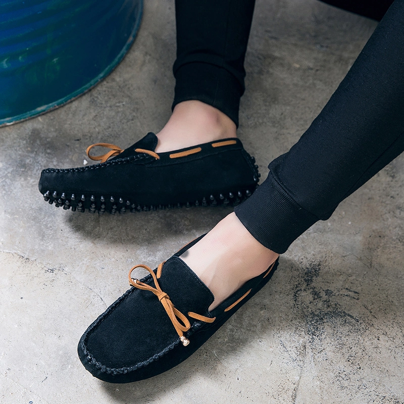 2019 Wholesale Leather Cow Suede Loafer Driving Shoes Moccasins for Men