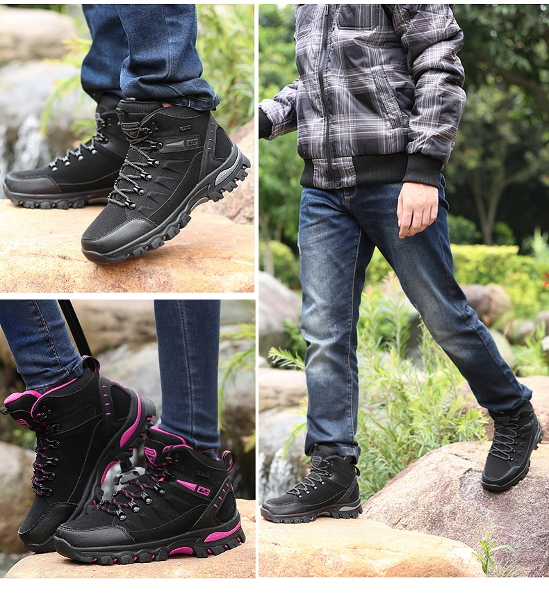 Autumn Winter Unisex Warm Outdoor Anti Slip Climning Hiking Shoes