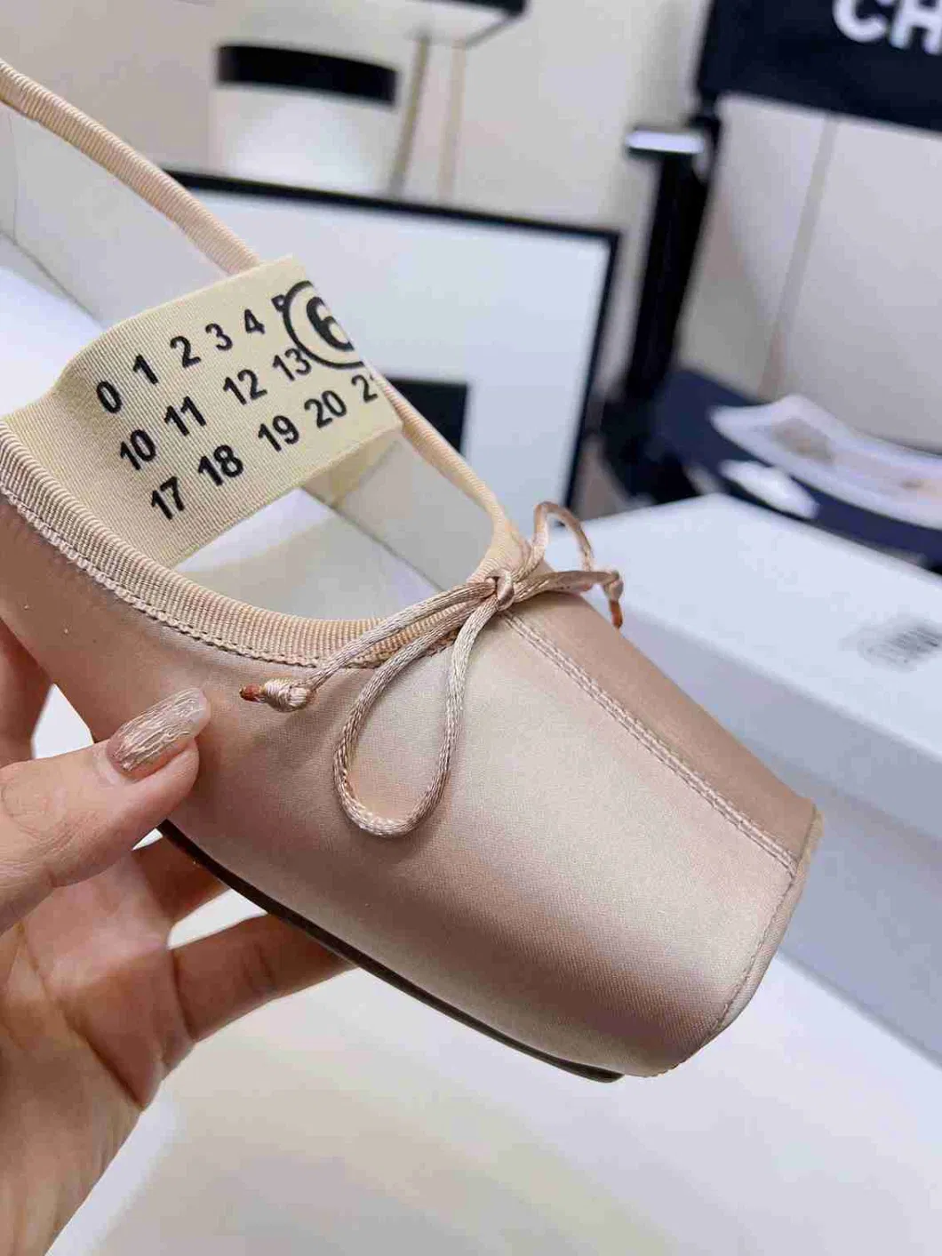 Fabric Casual Ballet Shoes with an Original Silhouette