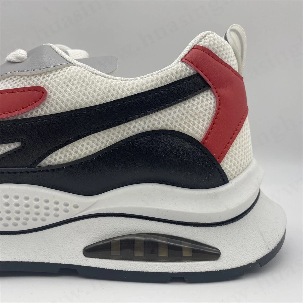 CMH, Breathable Cotton Fabric Anti-Slip Rubber Sole Athletic Shoe with Air Cushion HSS002