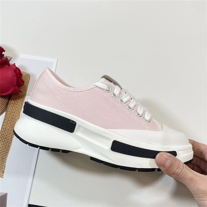 Designer Shoe Stylish Canvas Thick Sole Women Walking Style Leisure Wear Comfortable Lady Ins Hot Sneakers Female Girls Shoes