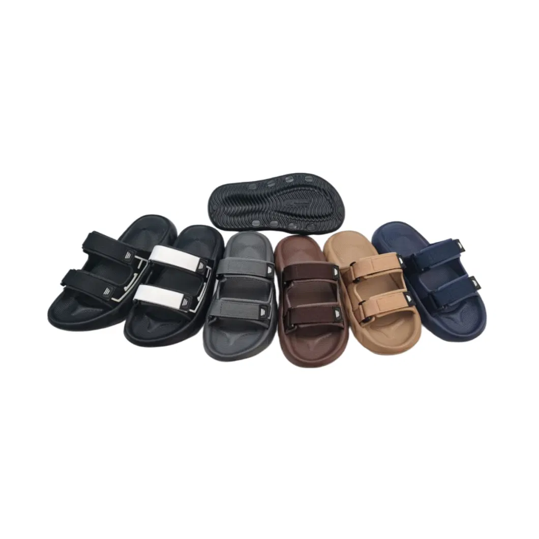 Wholesale Summer Flat Comfortable Beach Outdoor Leisure Sandals for Men Mules Shoes