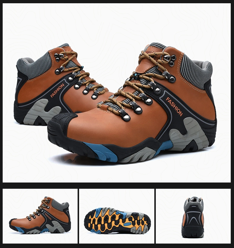 Mountain Climbing Shoes Waterproof Anti-Slip Trekking Sneakers Ankle Men Hiking Shoes