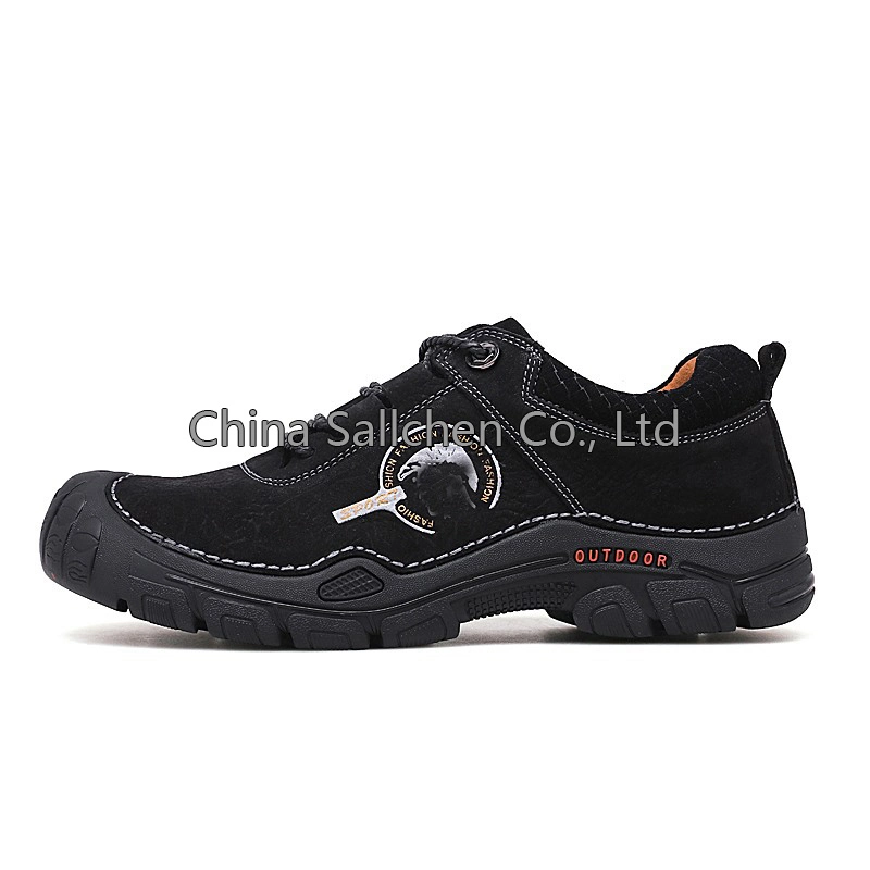 Black Trekking Hiking Shoes Duty Black Color Waterproof Ankle Shoes