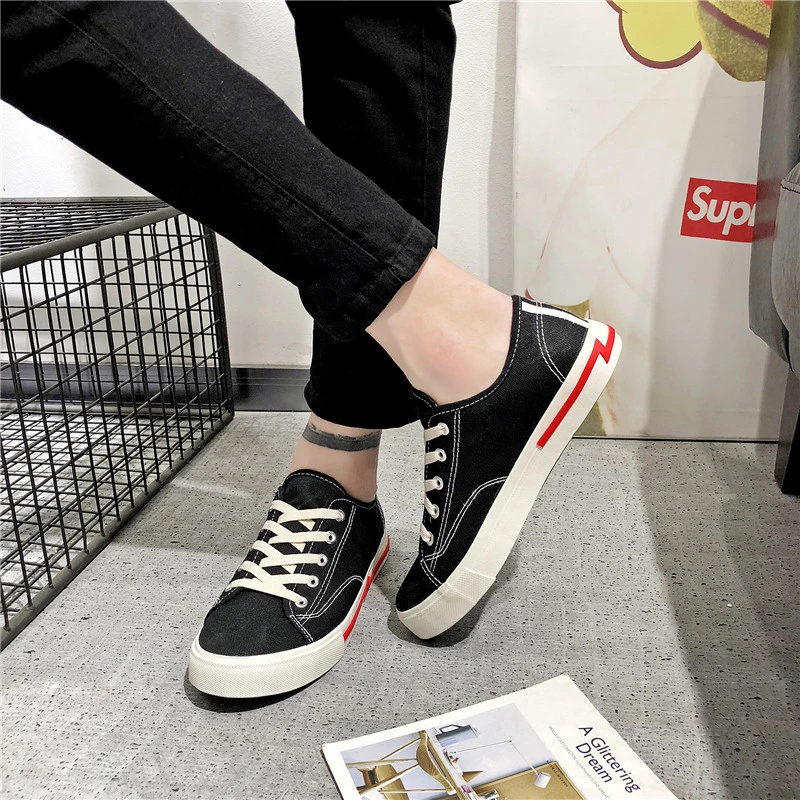 2023 Stylish Canvas Thick Sole Women Walking Style Leisure Wear Comfortable Ladys Sneakers Female Girls Shoes