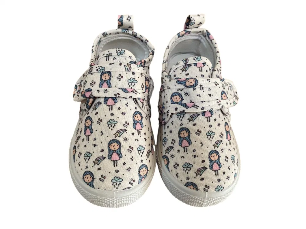 Fabric Girls Prints Upper Kids Casual Shoes Kids Footwear Kids Canvas Prints Shoes