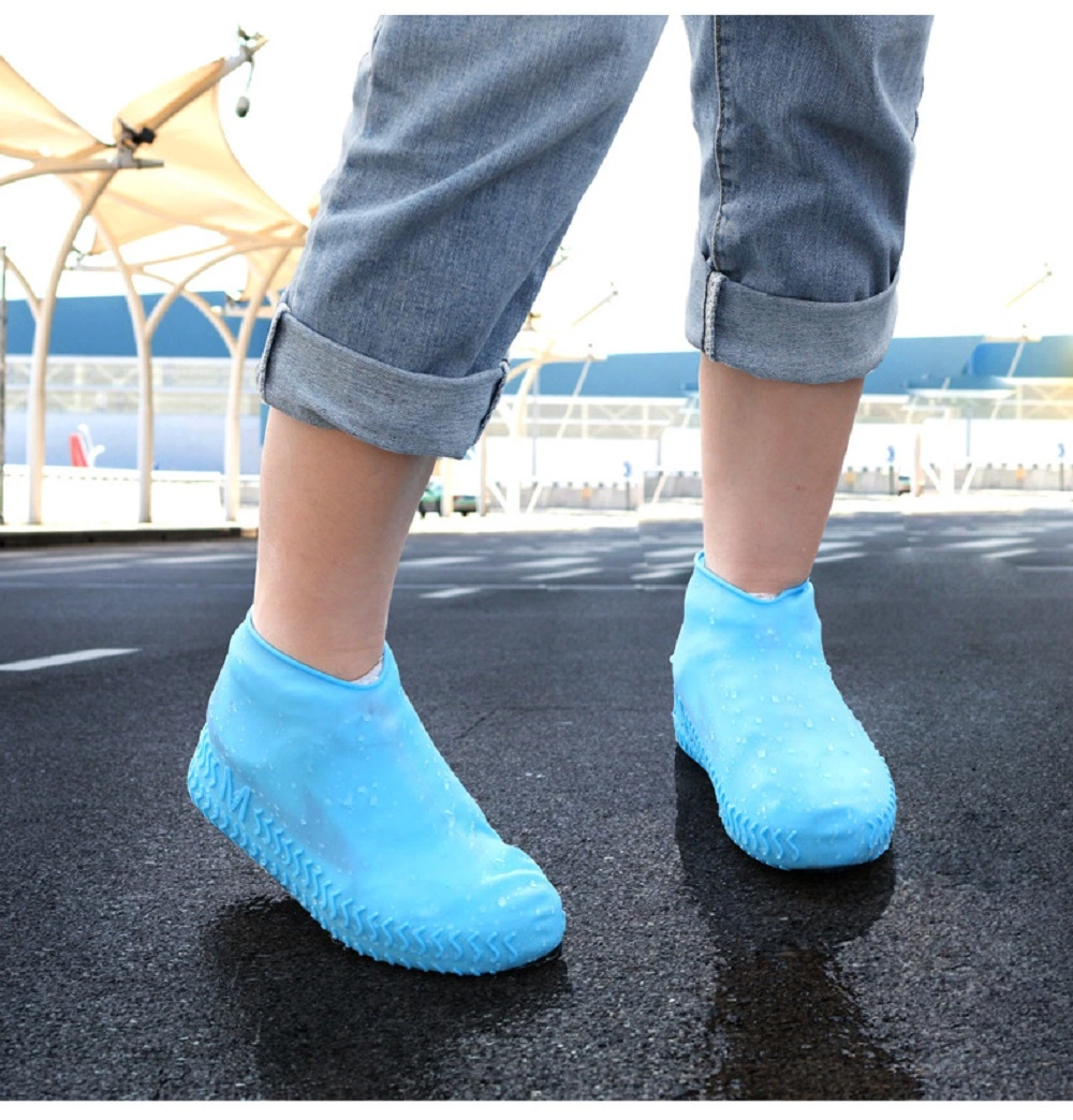 Silicone Rain Shoe Covers, Reusable Shoe Covers Waterproof Anti-Slip Outdoor Shoe Coats for Kids, Women, Men Esg17251