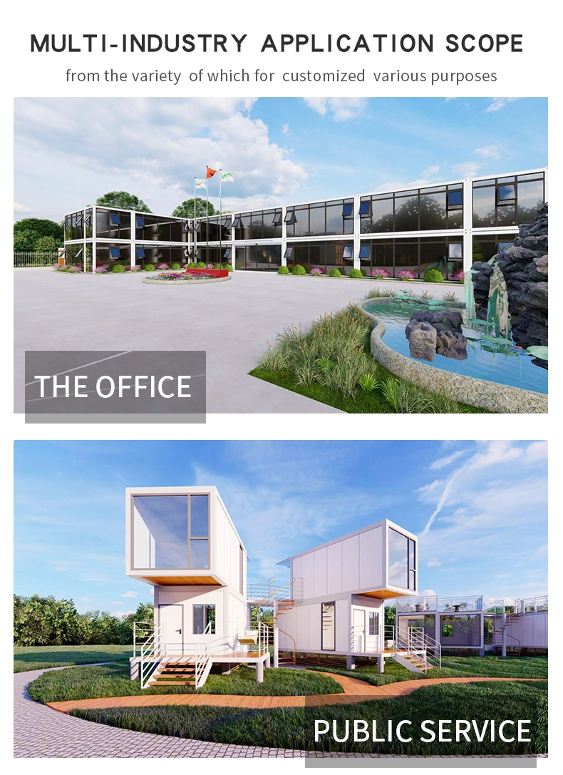 Portable Luxury Flat Pack Office Foldable Prefab House Apartment