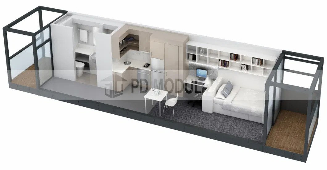 Best Price Eco Friendly Prefabricated Portable Container Home as Student Apartment