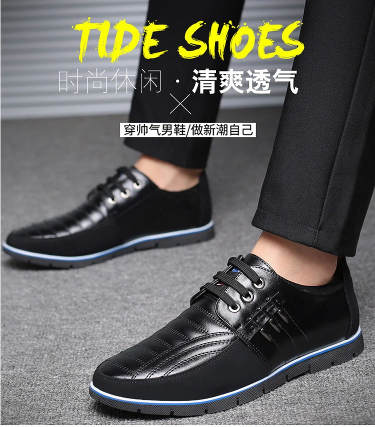 Leather Casual Shoes Men High Quality Leather Men Casual Shoes Autumn Leather Shoes for Men Flat Shoes Driving Shoes Esg13993