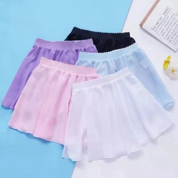 Dance Training Kids Girls Chiffon Mini Ballet Skirts