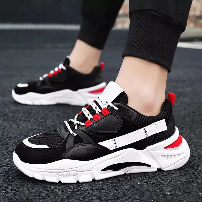 Adit Running Shoes Lace up Sneakers Comfortable Jogging Flat Men Shoes