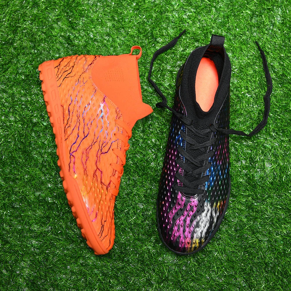 New Comfortable Outdoor Sport Football Family Size OEM and ODM Factory Soccer Shoes