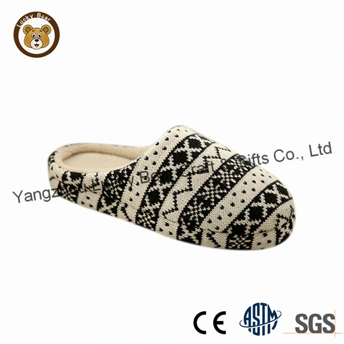 OEM Knitted Material Woman Indoor Shoes