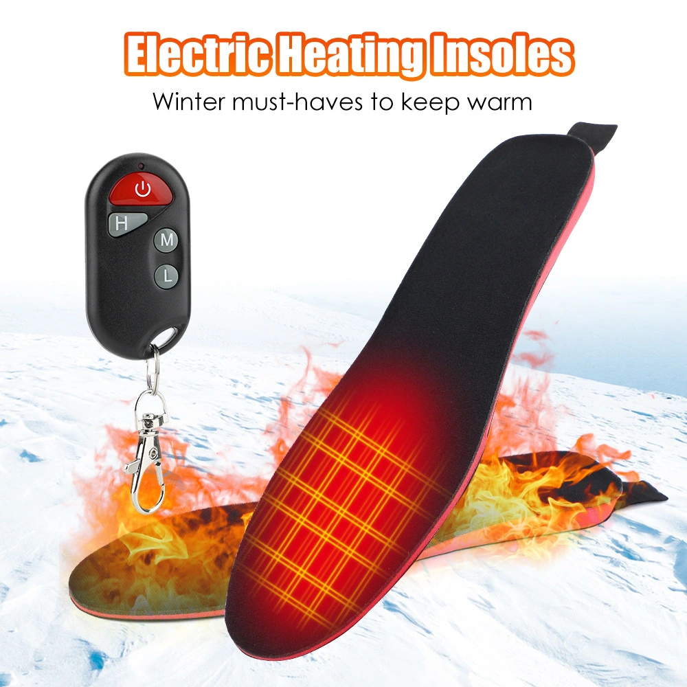 Heated Insoles Rechargeable Wireless Winter Warmer Heating Foot Pad Remote Control Electric Heated Shoe Insole