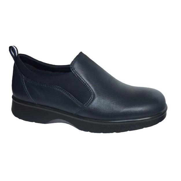 Plus Size Leather Shoe with Wide Comfort Design for Flat Feet