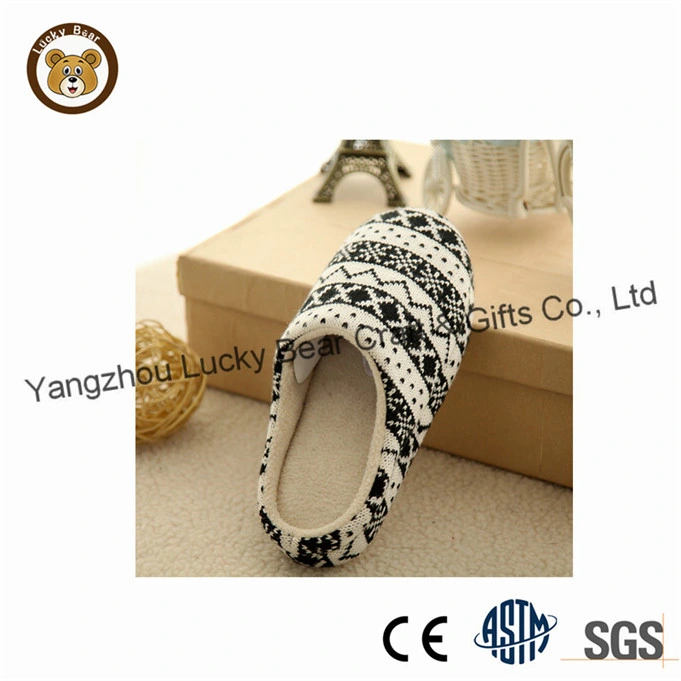 OEM Knitted Material Woman Indoor Shoes