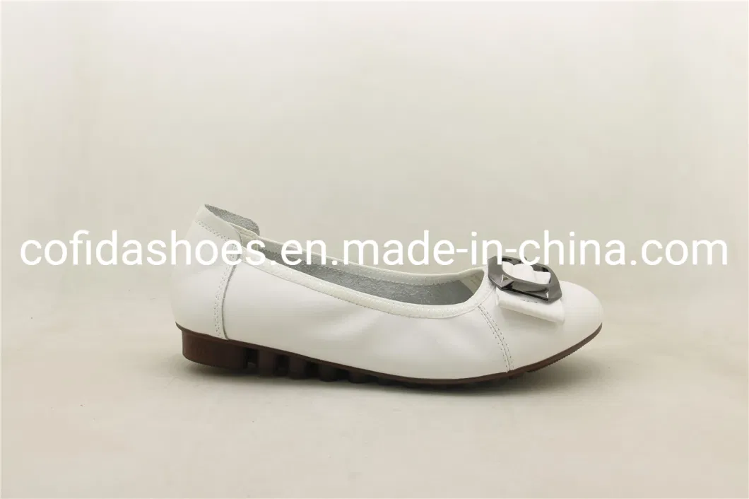 Newest Fashion Soft Leather Flat Ballerina Lady Shoes