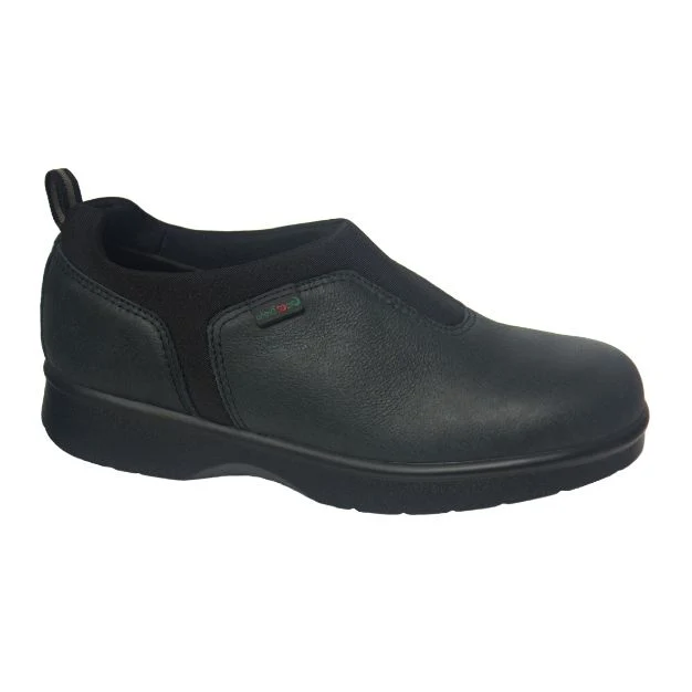 Plus Size Leather Shoe with Wide Comfort Design for Flat Feet