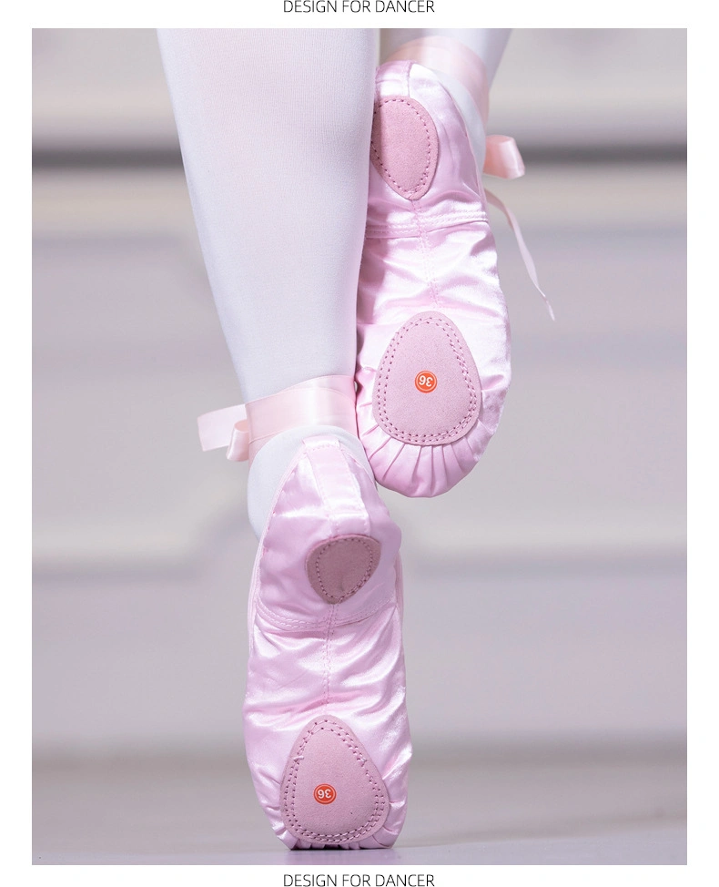 Satin Dance Shoe Ballet Pointe Shoes for Women