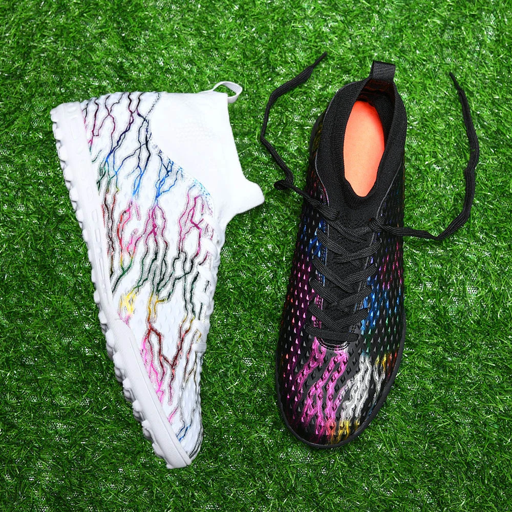 New Comfortable Outdoor Sport Football Family Size OEM and ODM Factory Soccer Shoes