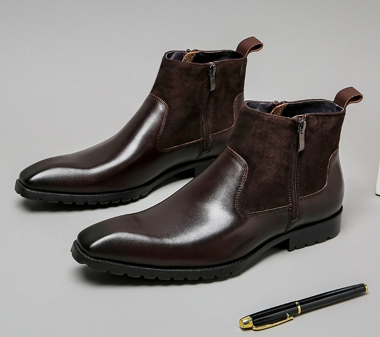 Elegant Winter Boots for Men - Classic Leather Footwear