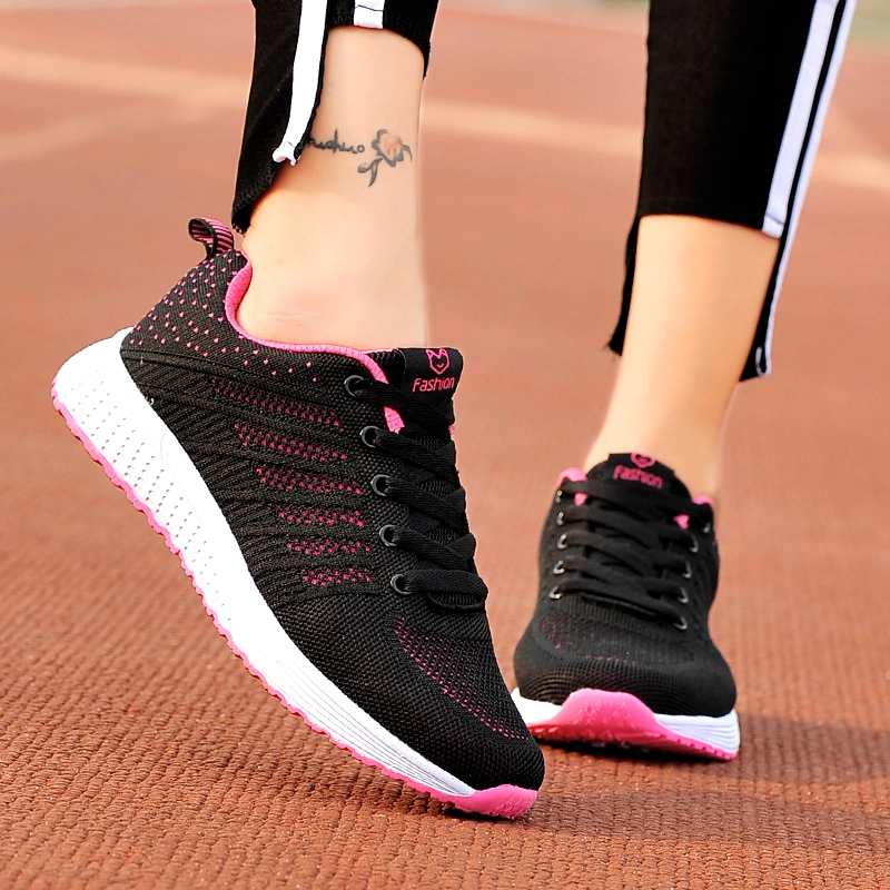 Cheap Lace up Women Sport Trainers Jogging Shoes