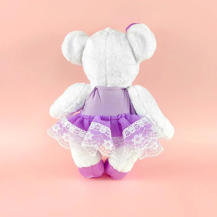 Tricolor Ballet Dress Bear Super Soft Stuff Cute Ballet Bear Plush Toy