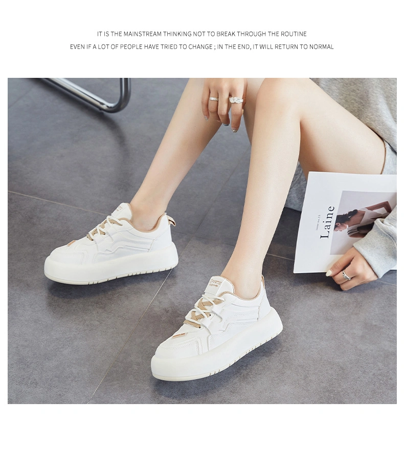 OEM White Board Sneakers Women Casual Walking Style Shoes