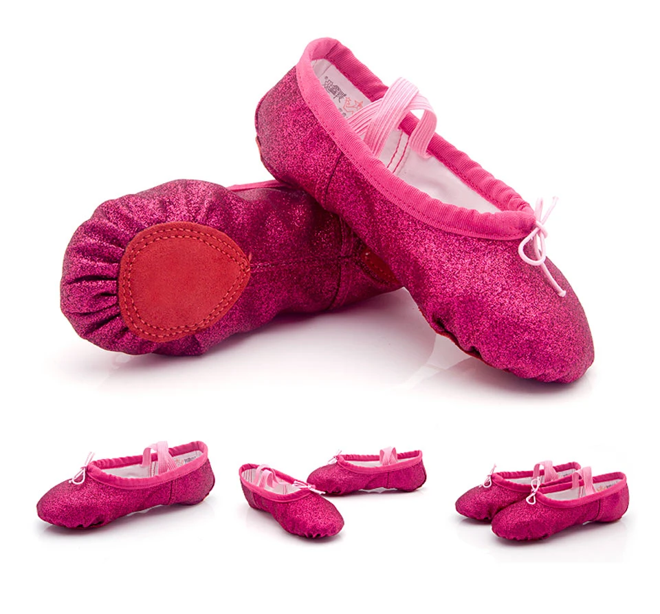 Soft Sole Flat Yoga Slippers Blue Pink Children Women Ballet Dance Shoes