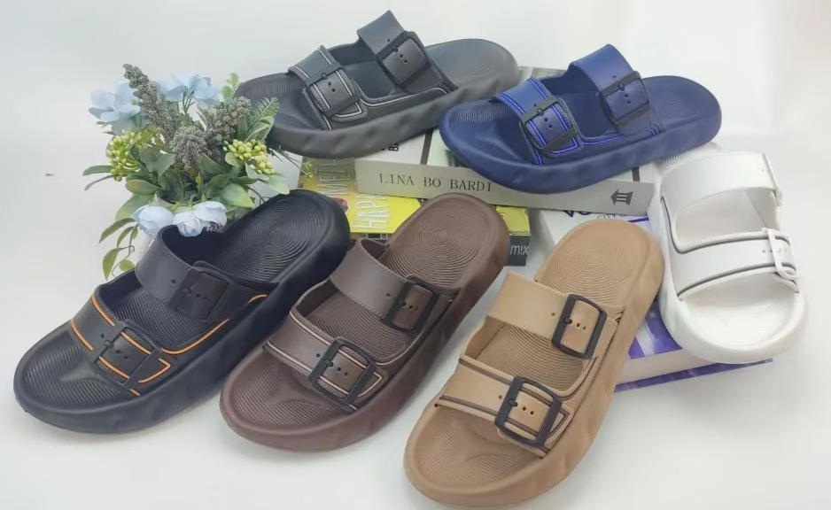 Wholesale Summer Flat Comfortable Beach Outdoor Leisure Sandals for Men Mules Shoes