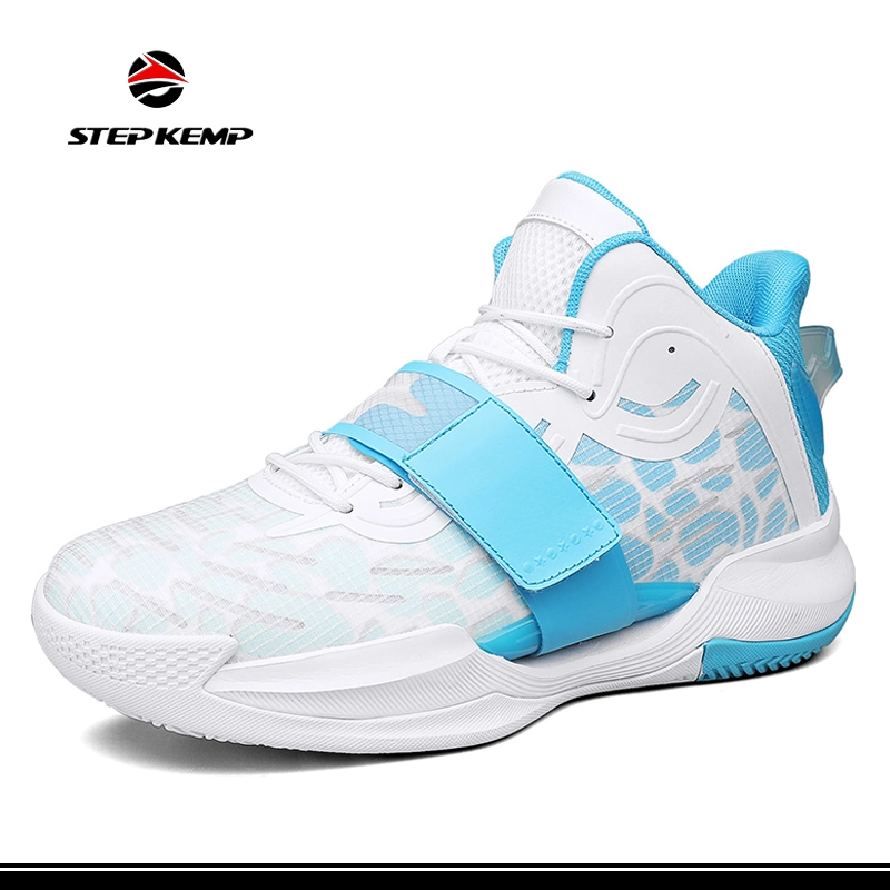 Men&prime;s Basketball Shoes No-Slip Breathable Outdoor Shoes Fashion Air-Cushioned Shoes Ex-24b6021