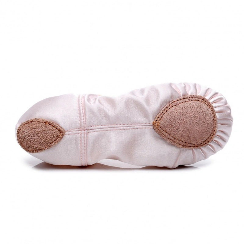 High Elastic Ballet Shoes Indoor Soft Sole Slippers Stretch Satin Dance Shoes