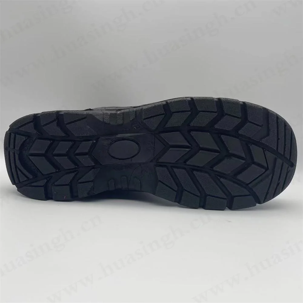 CMH, MID-Cut Steel Toe Insert Embossed Leather PU/PU Injection Sole Sport Safety Shoes HSS006