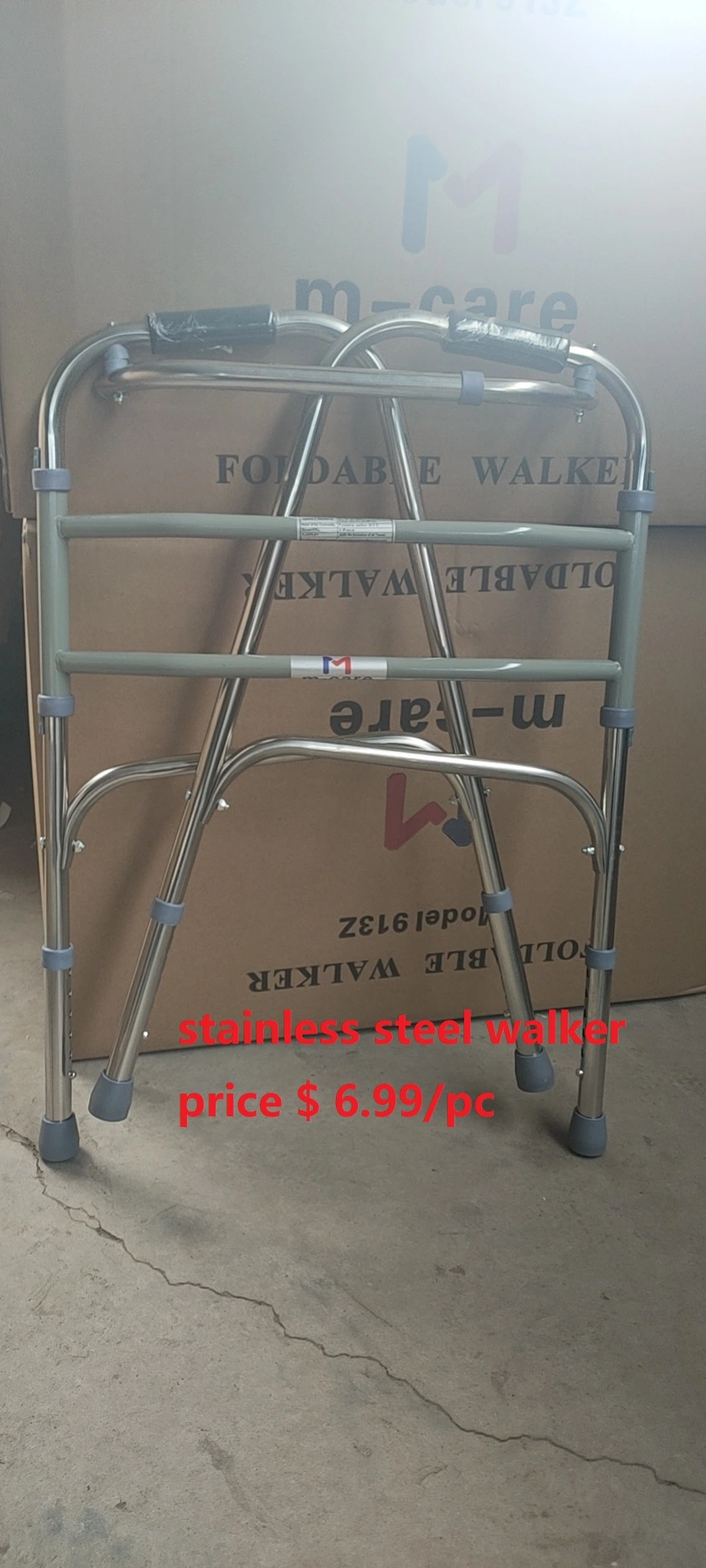 Customized Brother Medical China Boot Electric Rollator Elderly Aluminum Walker with ISO New Bme812