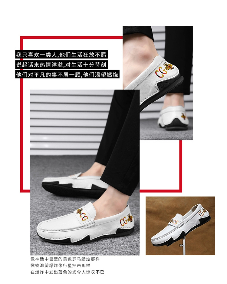 Zonxuanmen Casual Shoes Fashion Men Shoe Handmade Suede Genuine Leather Mens Loafers Moccasins Slip on Men&prime;s Flats Male Driving Shoes