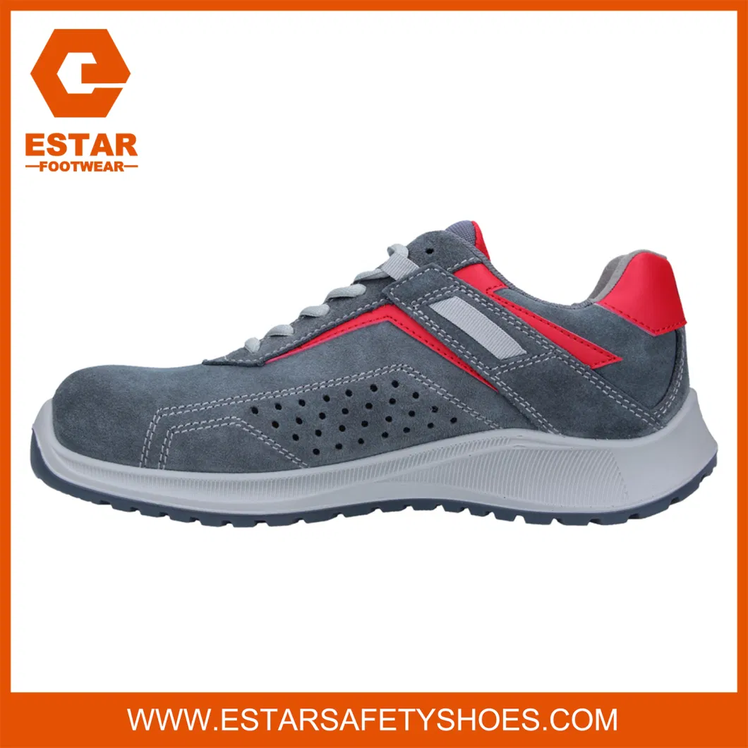 Sports Breathable Fibreglass Composite Toe Boa Lace Fast Release CE Safety Shoes