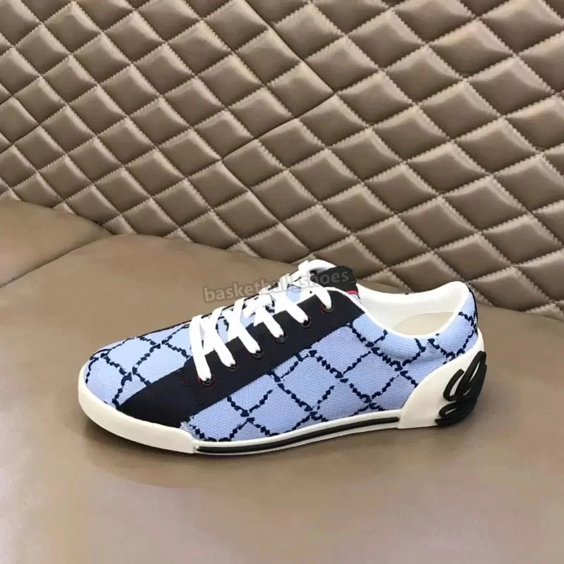 Luxurys Designers Men Canvas Shoes Retro Low Top Printed Qualitty Mesh Slip-on Casual Leather Shoe Ladies Fashion Mixed Breathable Sneakers Size