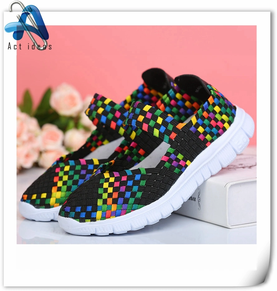 Breathable Handmade Comfortable Walking Woven Shoes for Women