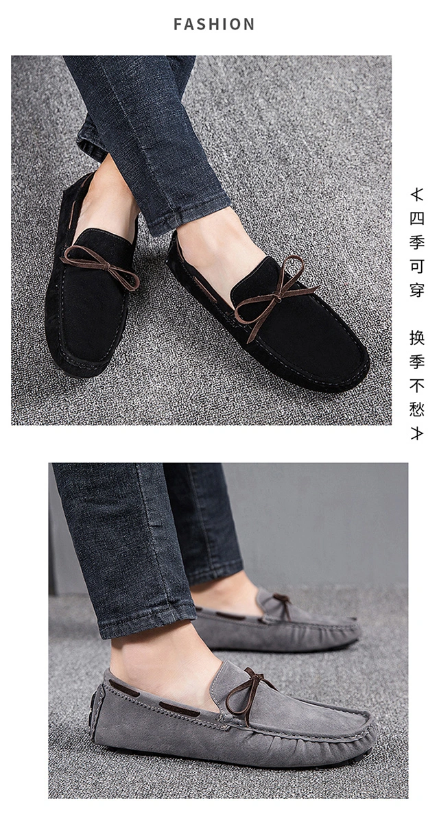 Suede Leather Loafers Shoes Casual Walking Men Driving Moccasins Shoes