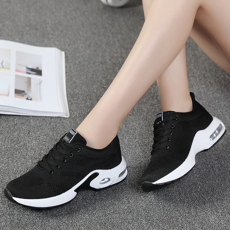 Women Sneaker Mesh Running Shoes Ladies Walking Dancing Sports Shoes Outdoor Air Cushion Breathable Footwear Lace up Sneakers